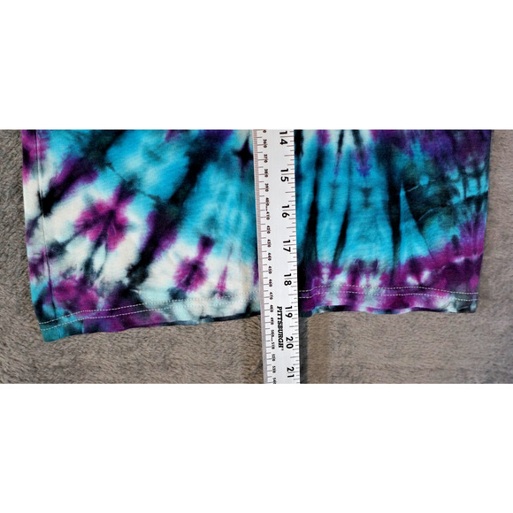 Mossy Oak Tank Top Small Spiral Tie‑Dye Blue Purple Artisan Hand Dyed Cotton - Picture 4 of 8